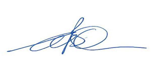 Signature of Adrian Orr