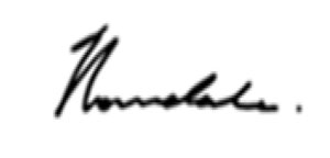 Signature of John Lonsdale